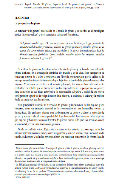 Género y feminismo. Desarrollo humano y democracia